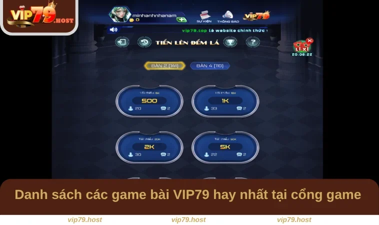 Game Bài VIP79 1 Danh sách các game bài VIP79 hay nhất tại cổng game