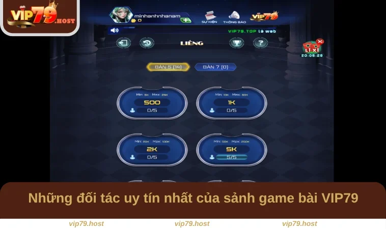 Game Bài VIP79 3 Những đối tác uy tín nhất của sảnh game bài VIP79