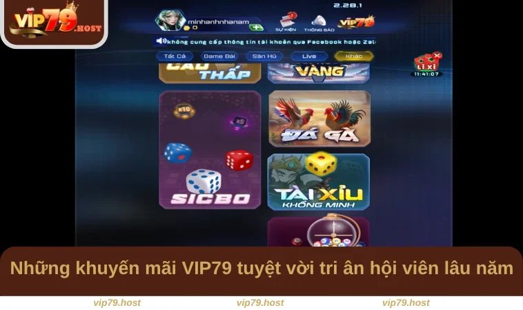 Khuyến Mãi VIP79 3 Những khuyến mãi VIP79 tuyệt vời tri ân hội viên lâu năm