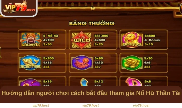 Nổ Hũ Thần Tài – Cơ Hội Trúng Thưởng Cực Lớn Tại VIP79 3 Hướng dẫn người chơi cách bắt đầu tham gia Nổ Hũ Thần Tài
