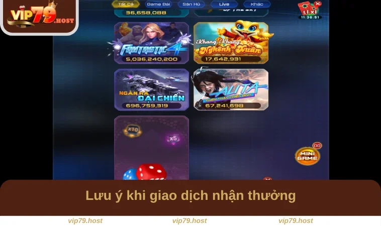 Rút Tiền VIP79 3 Lưu ý khi giao dịch nhận thưởng